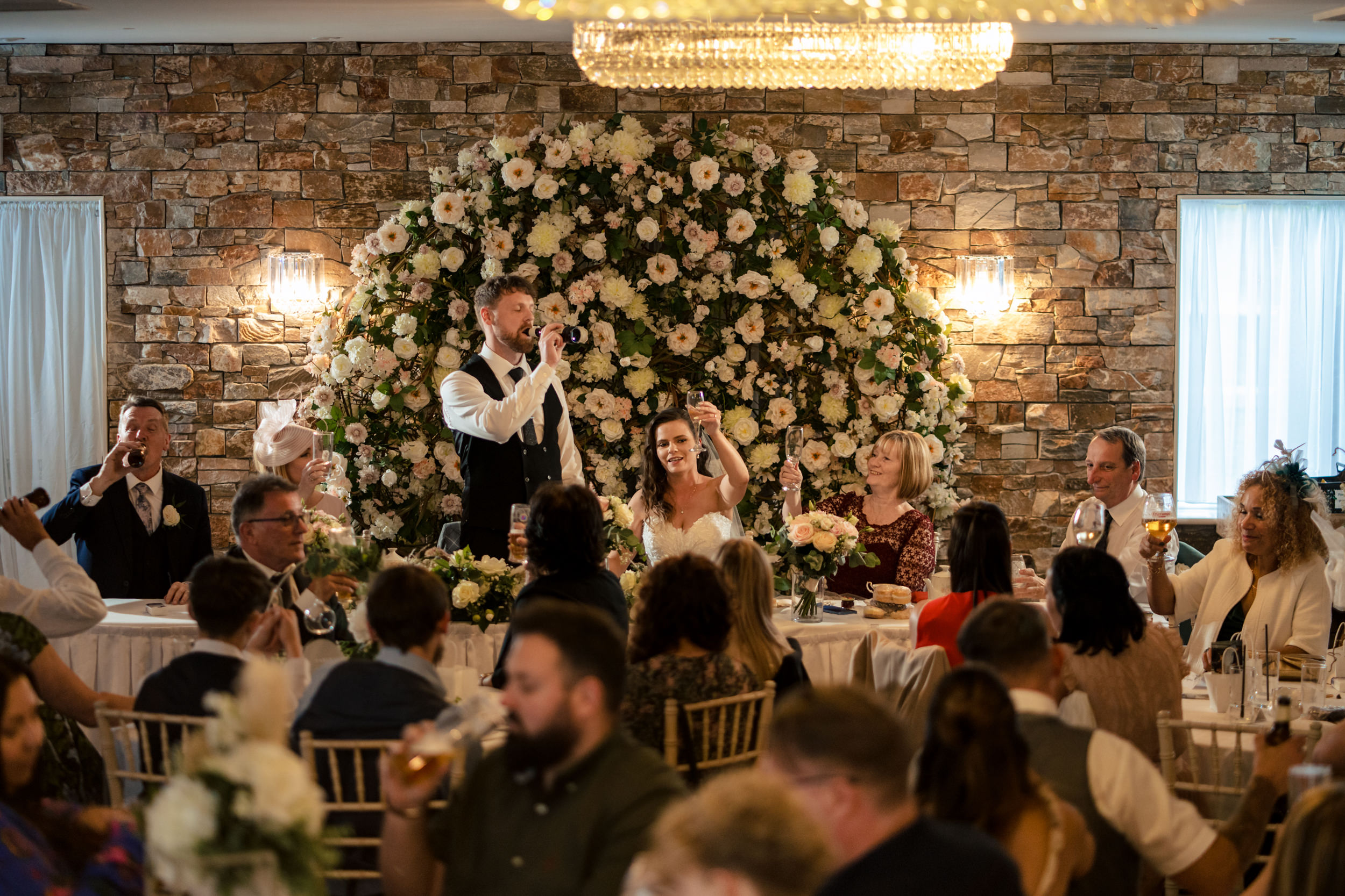 Wedding speeches at Grains Bar