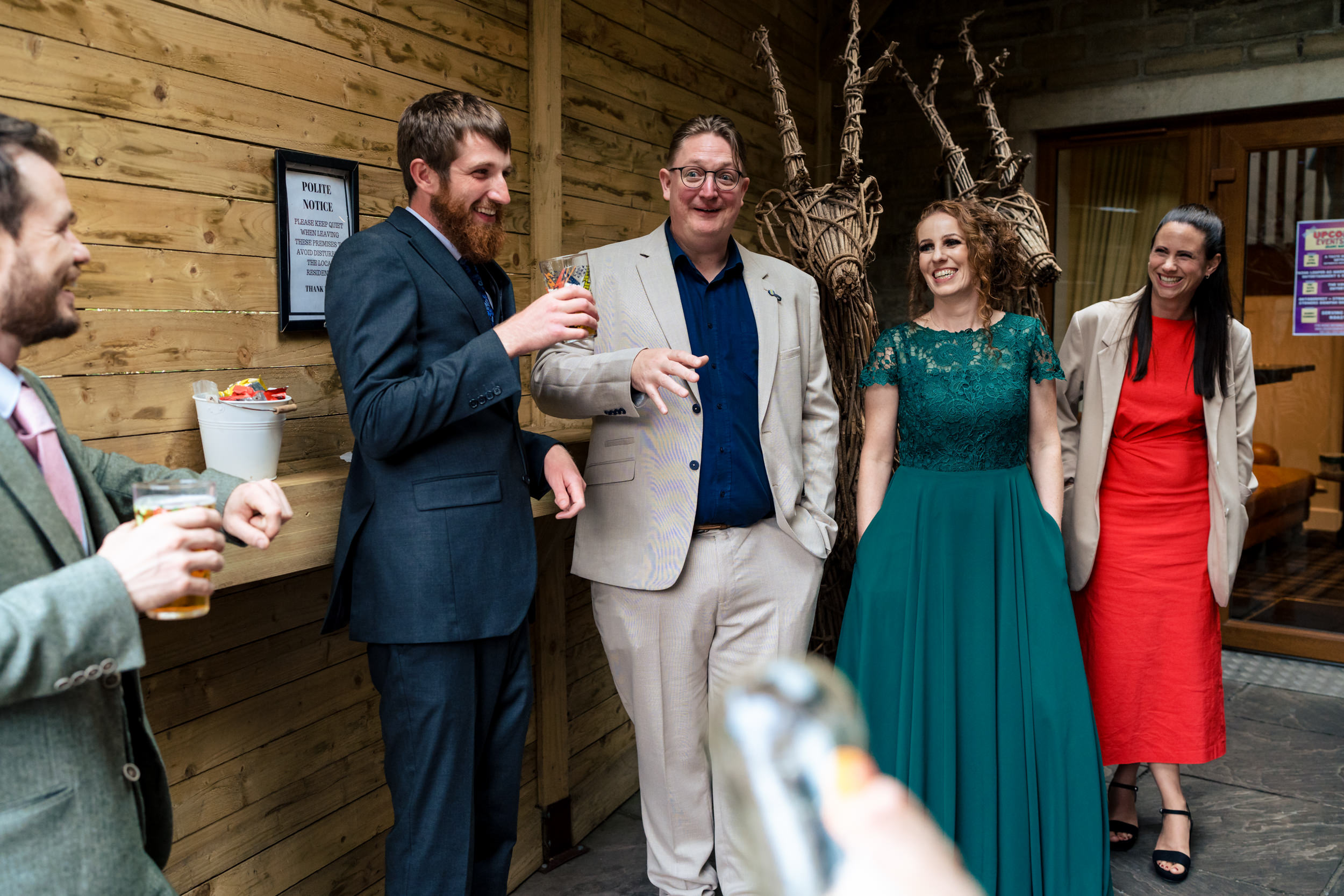 Guests at this Grains Bar wedding
