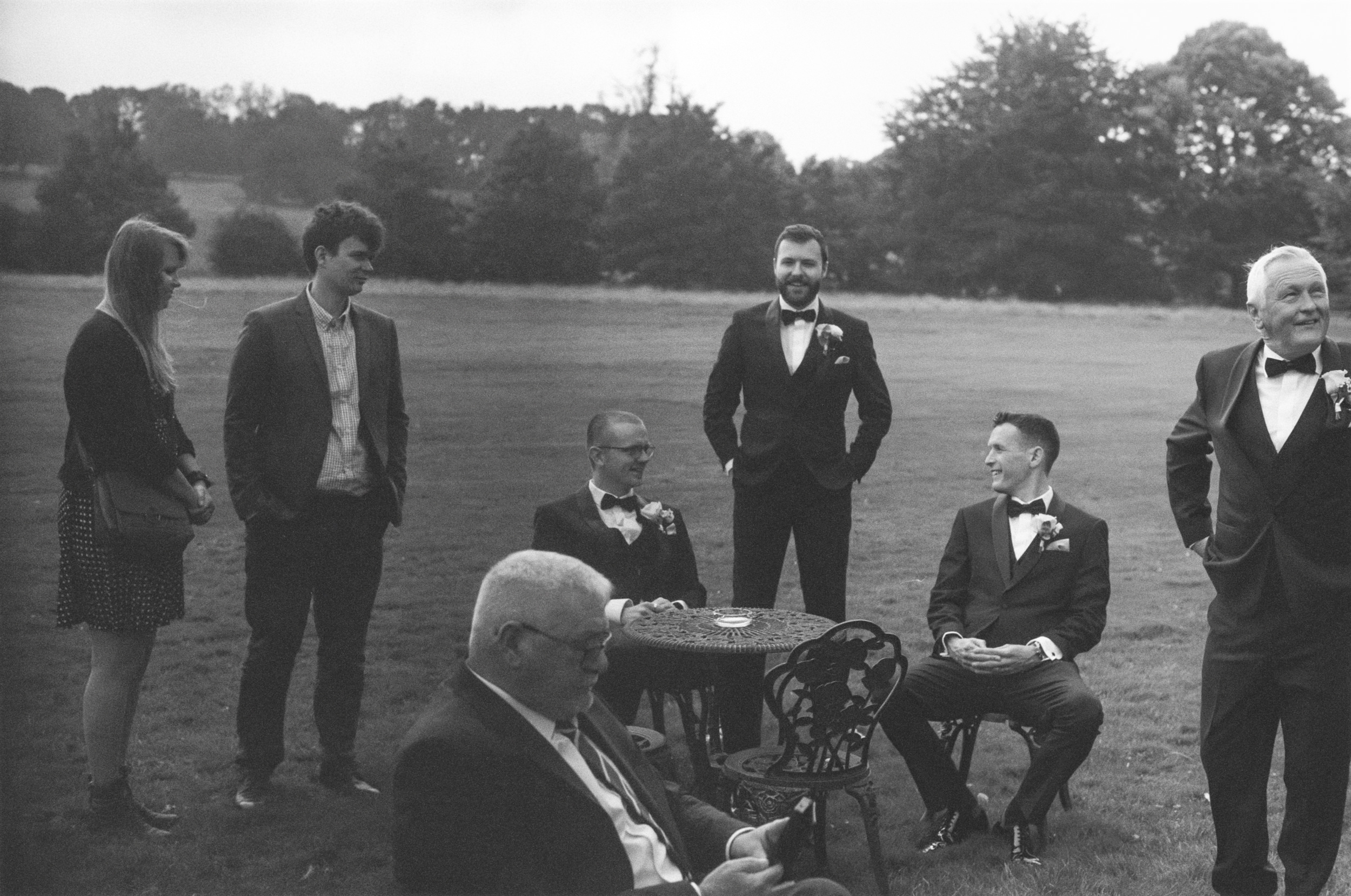 Greeting the guests