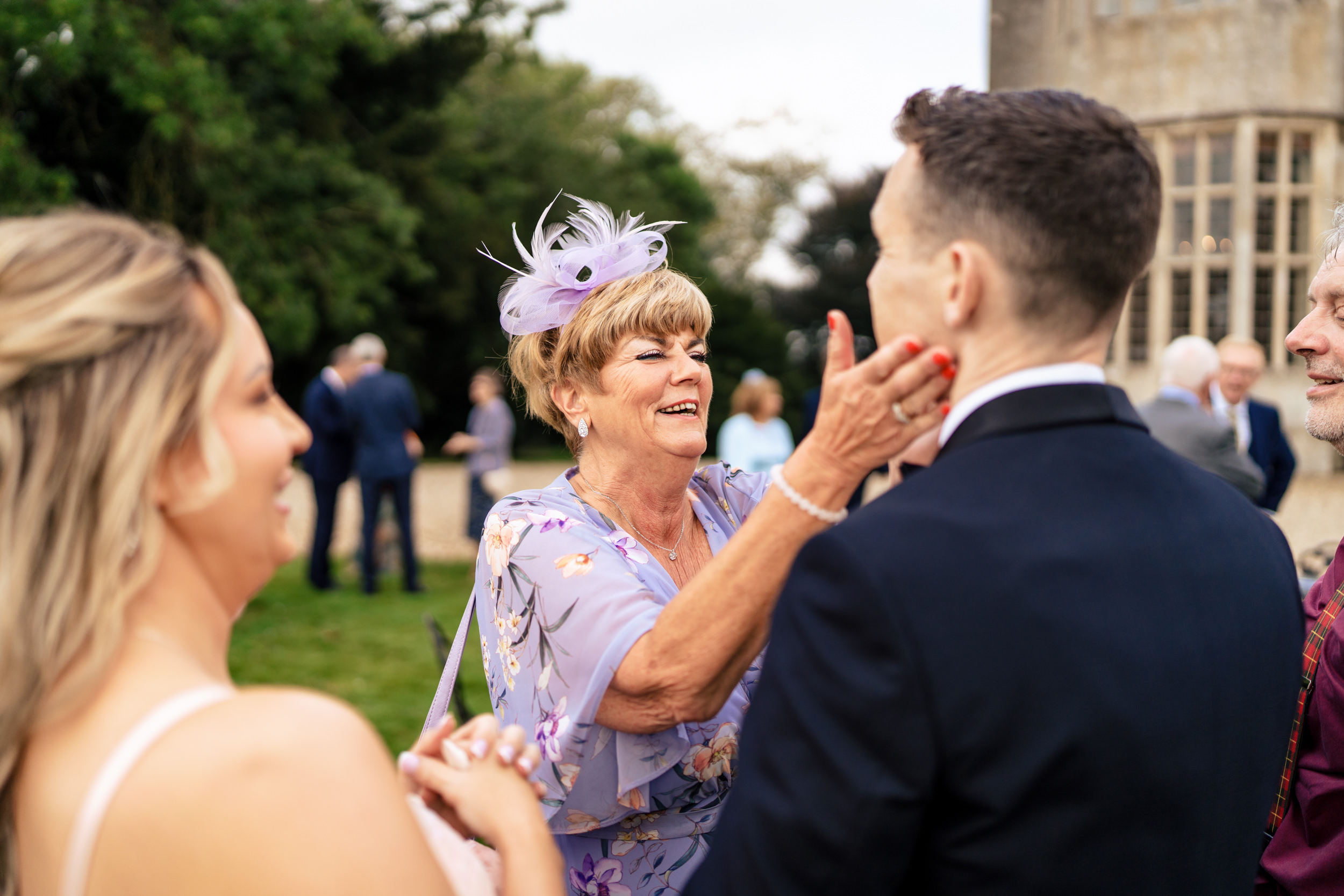 Greeting the guests