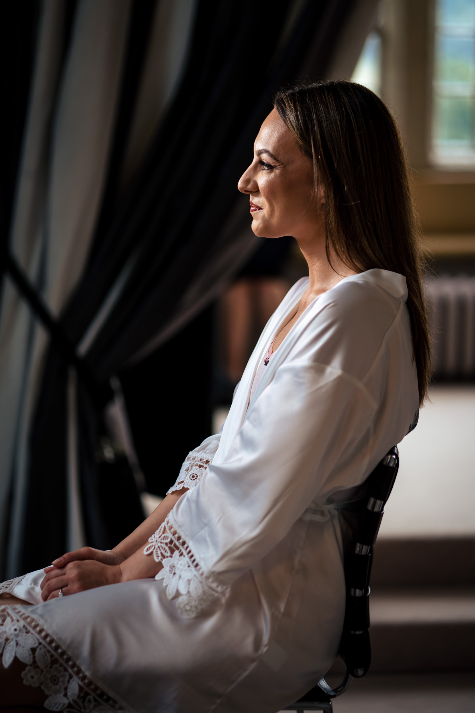 Photograph of the bride at Howsham Hall