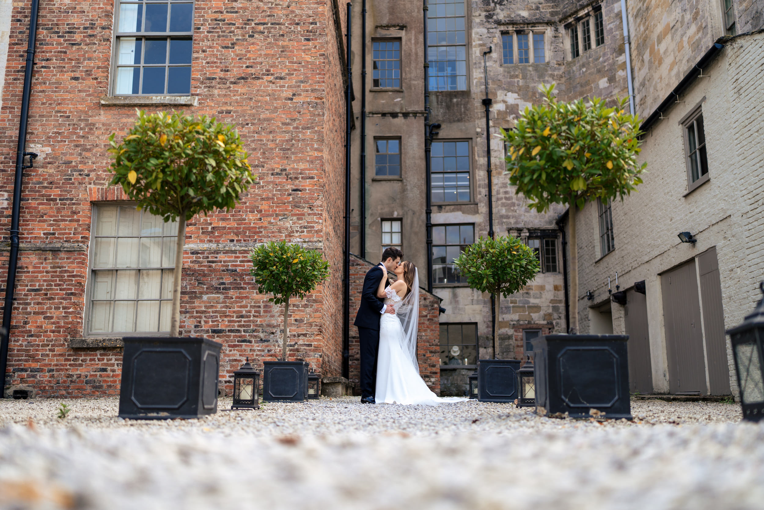 Couple portrait at Howsham Hall