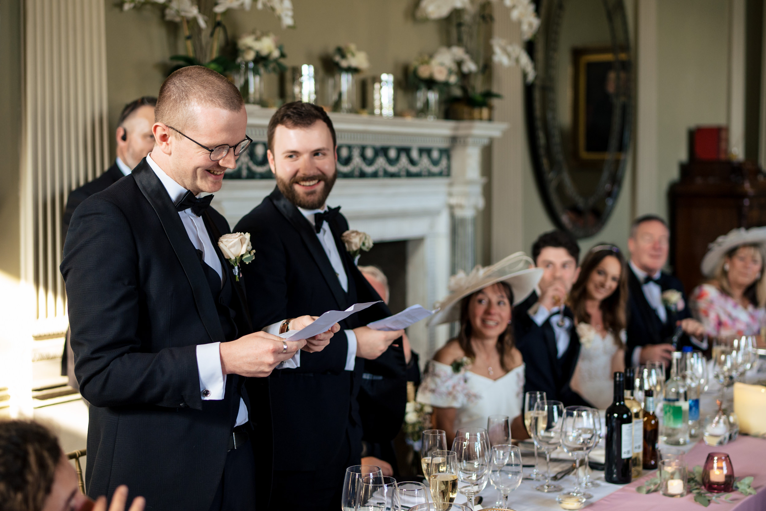 Wedding breakfast at Howsham Hall
