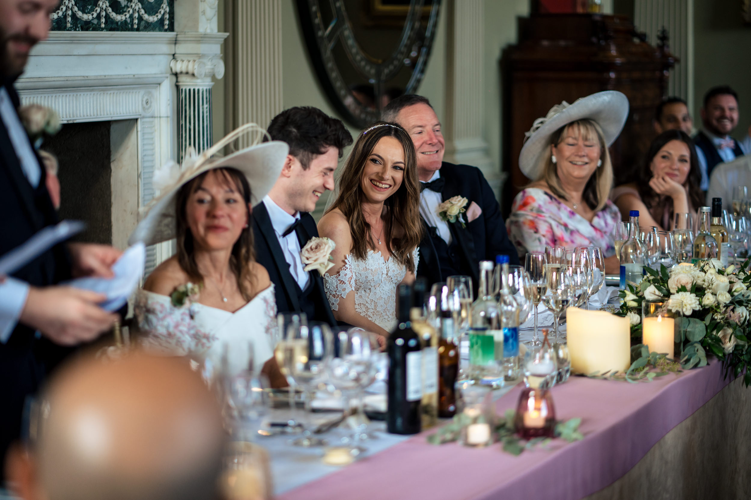 Wedding breakfast at Howsham Hall
