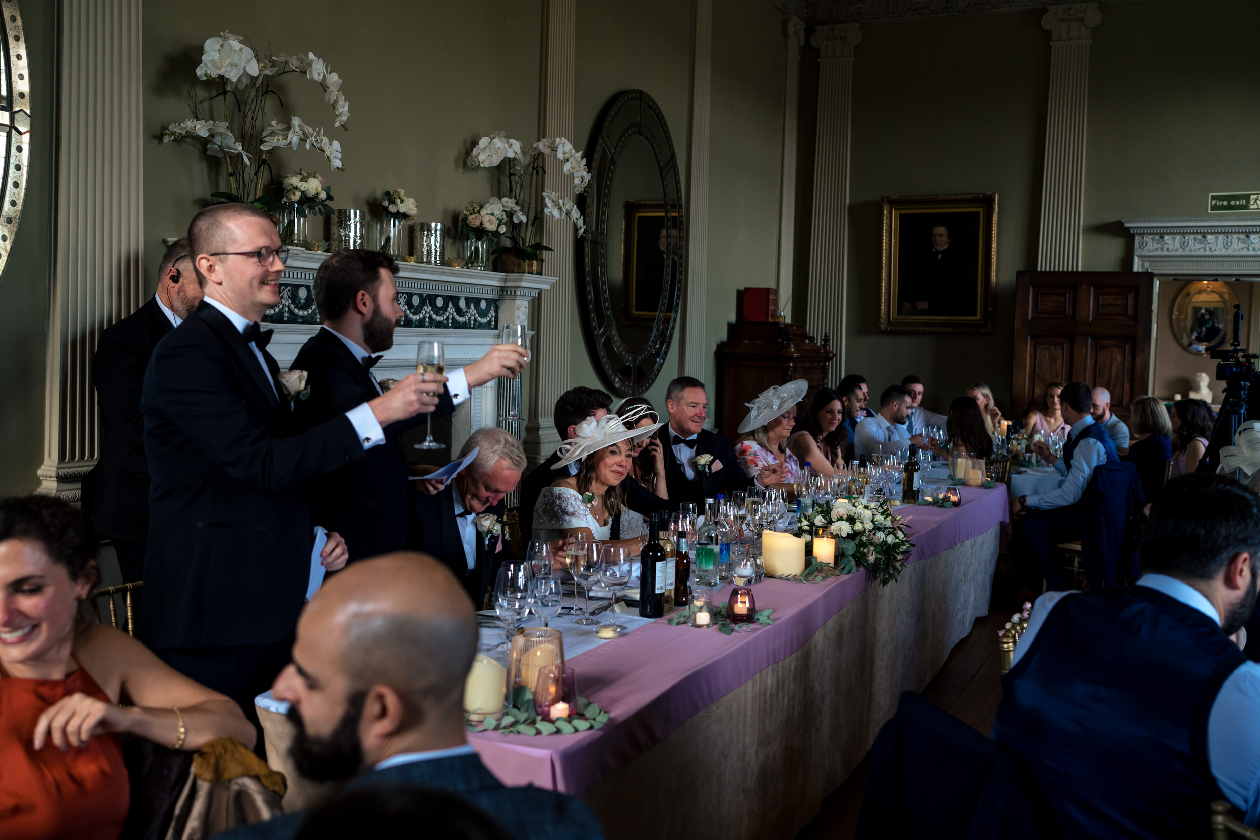 Wedding breakfast at Howsham Hall