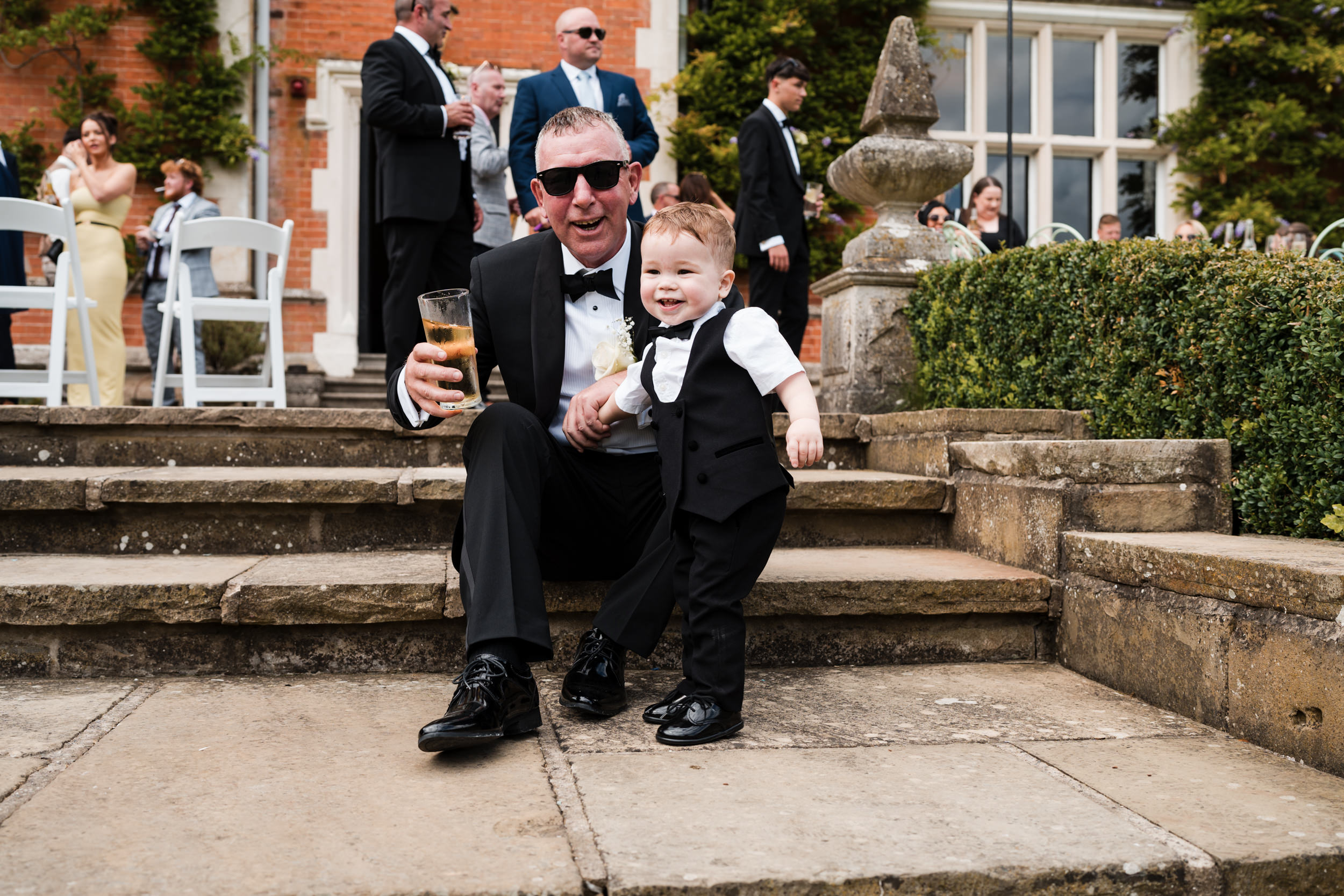 Guests. Thicket Priory Wedding Photographer.