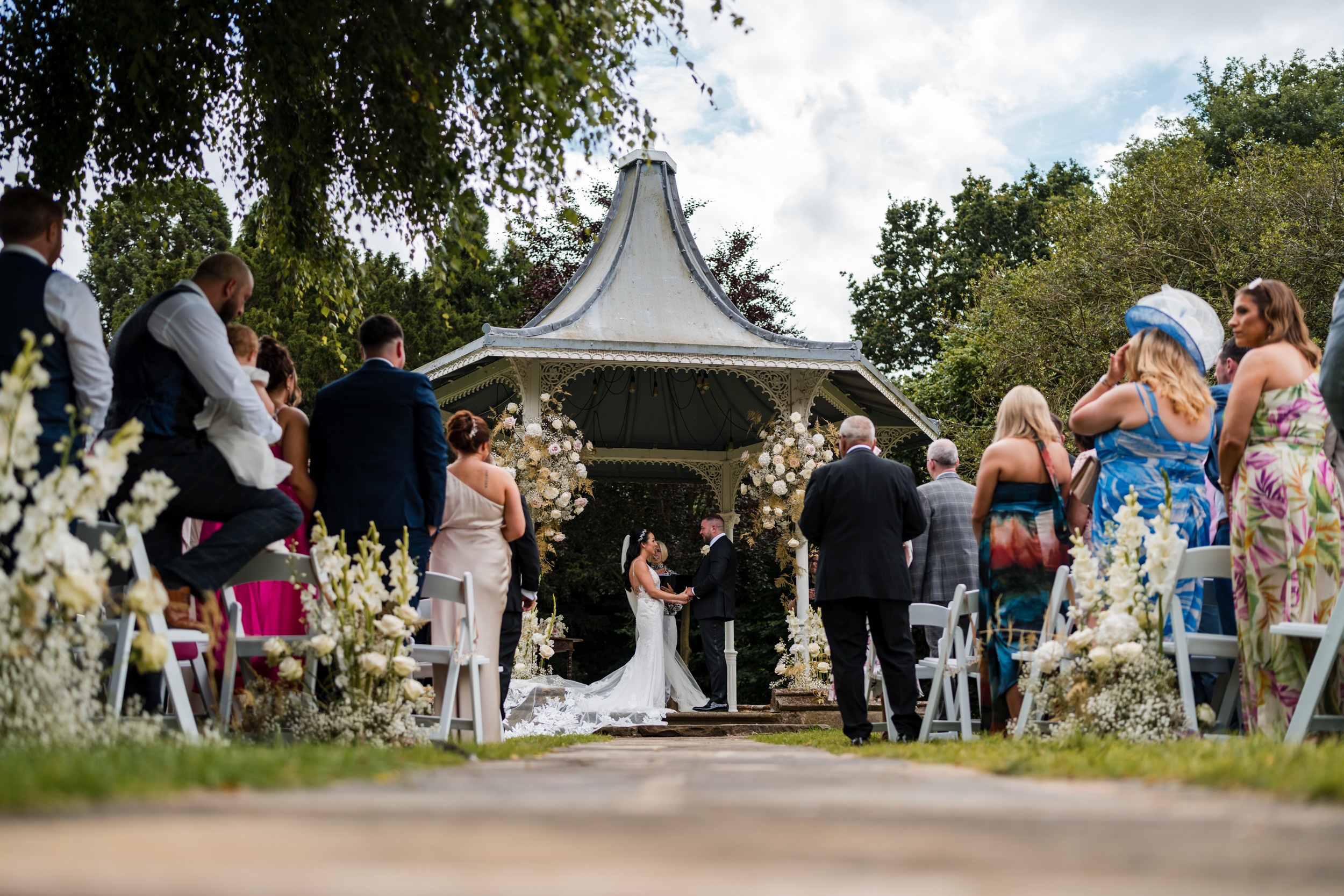 Wedding ceremony at Thicket Priory