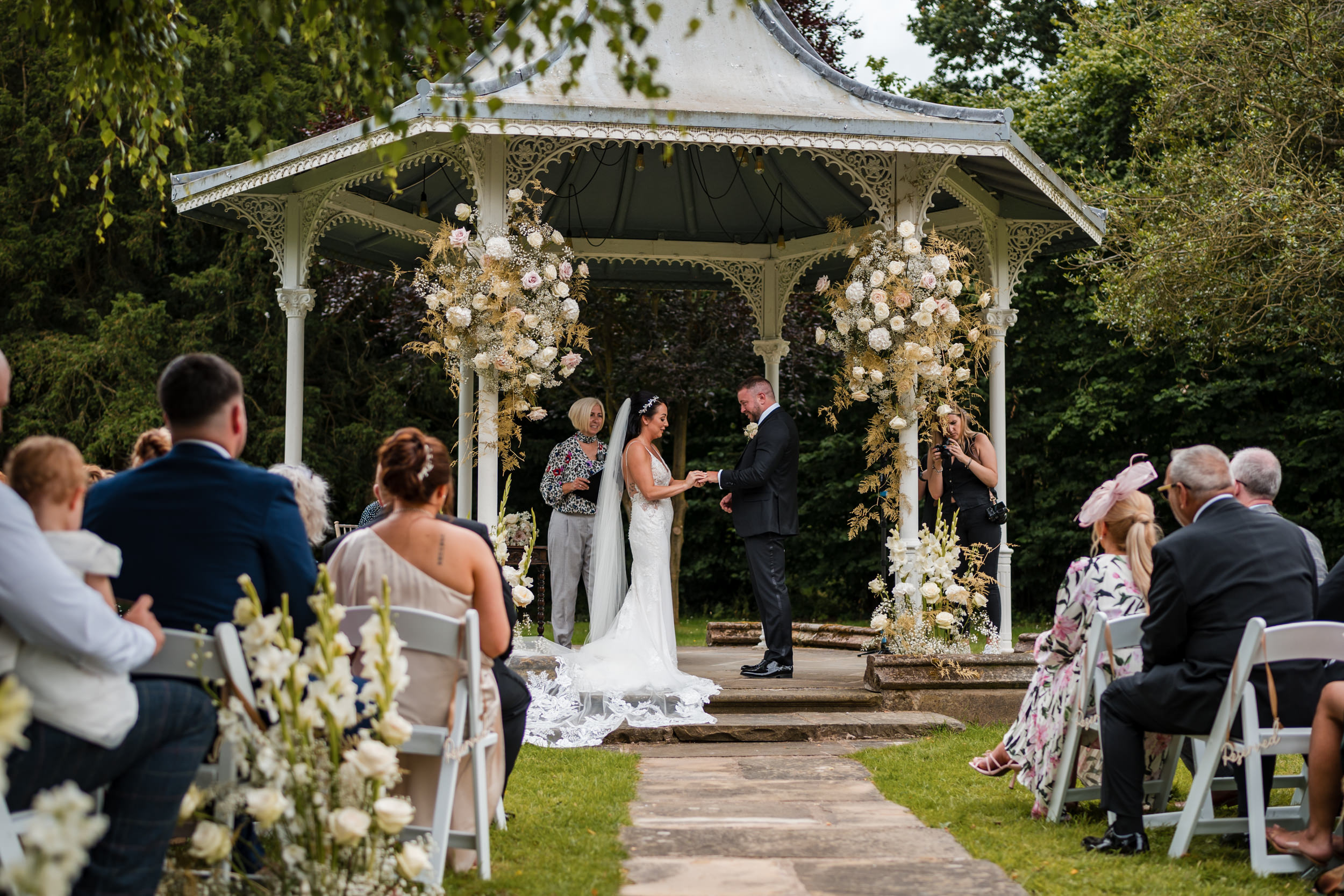 Wedding ceremony at Thicket Priory