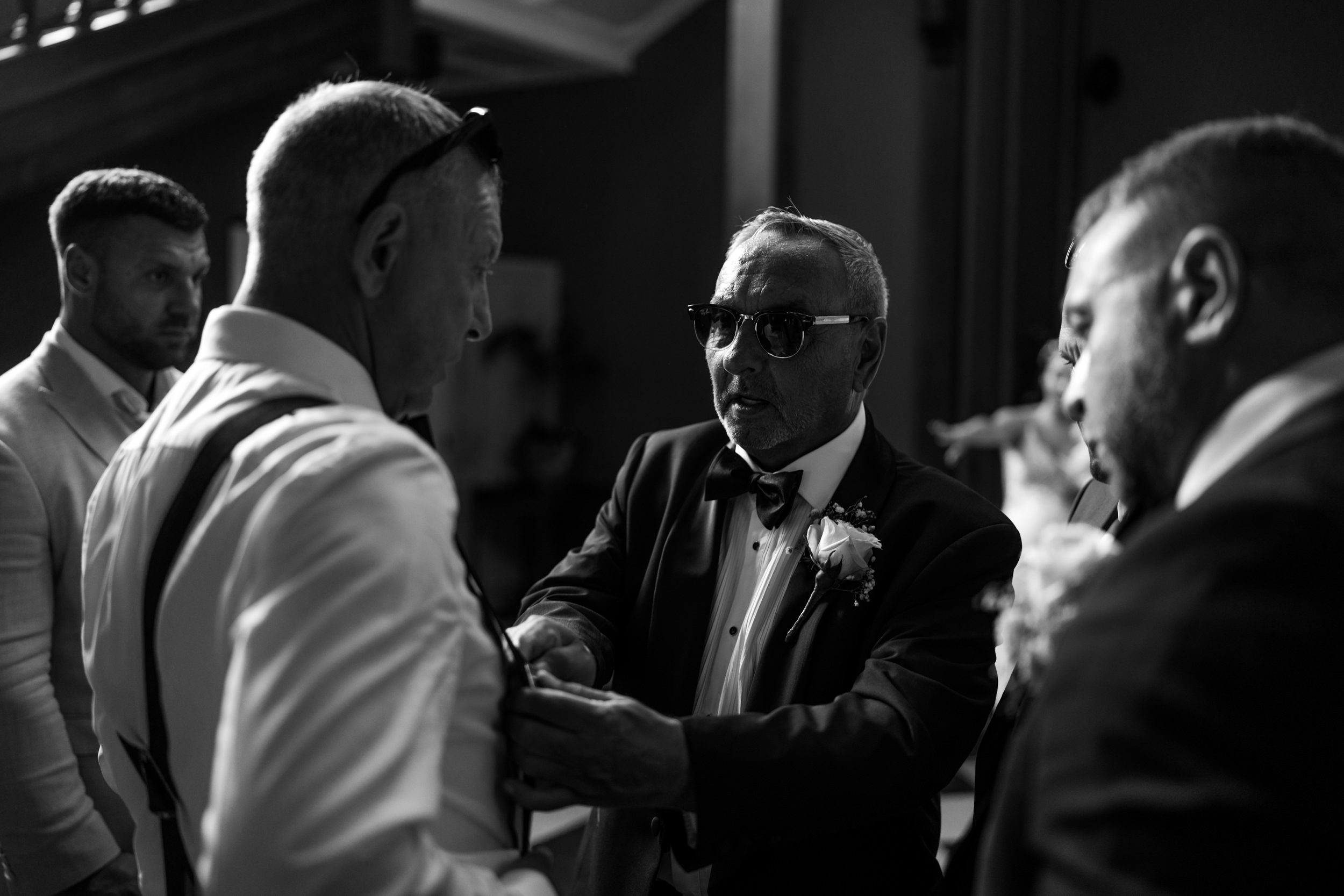 Wedding reception guests