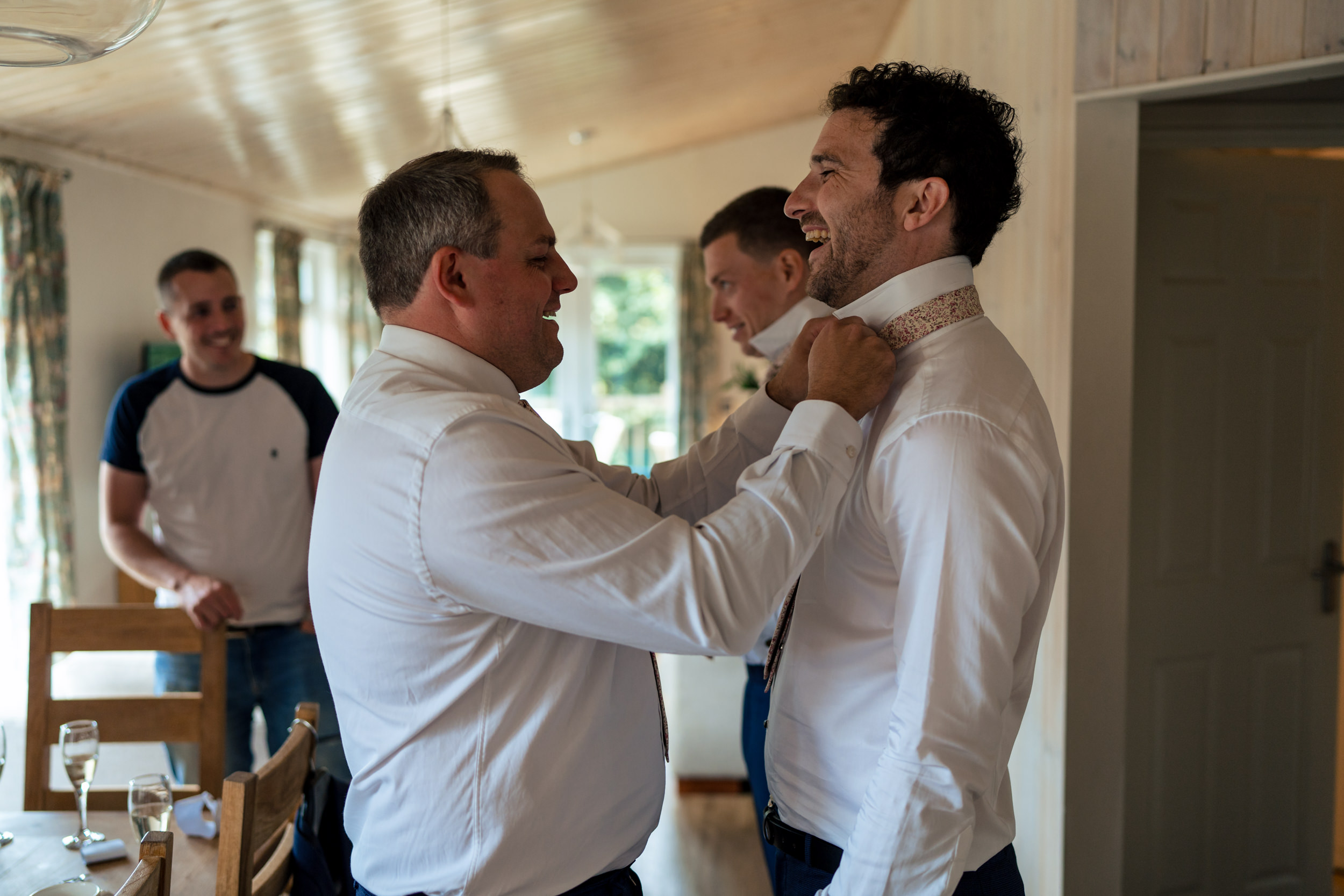 Groom prep at Gisburn Park Estate