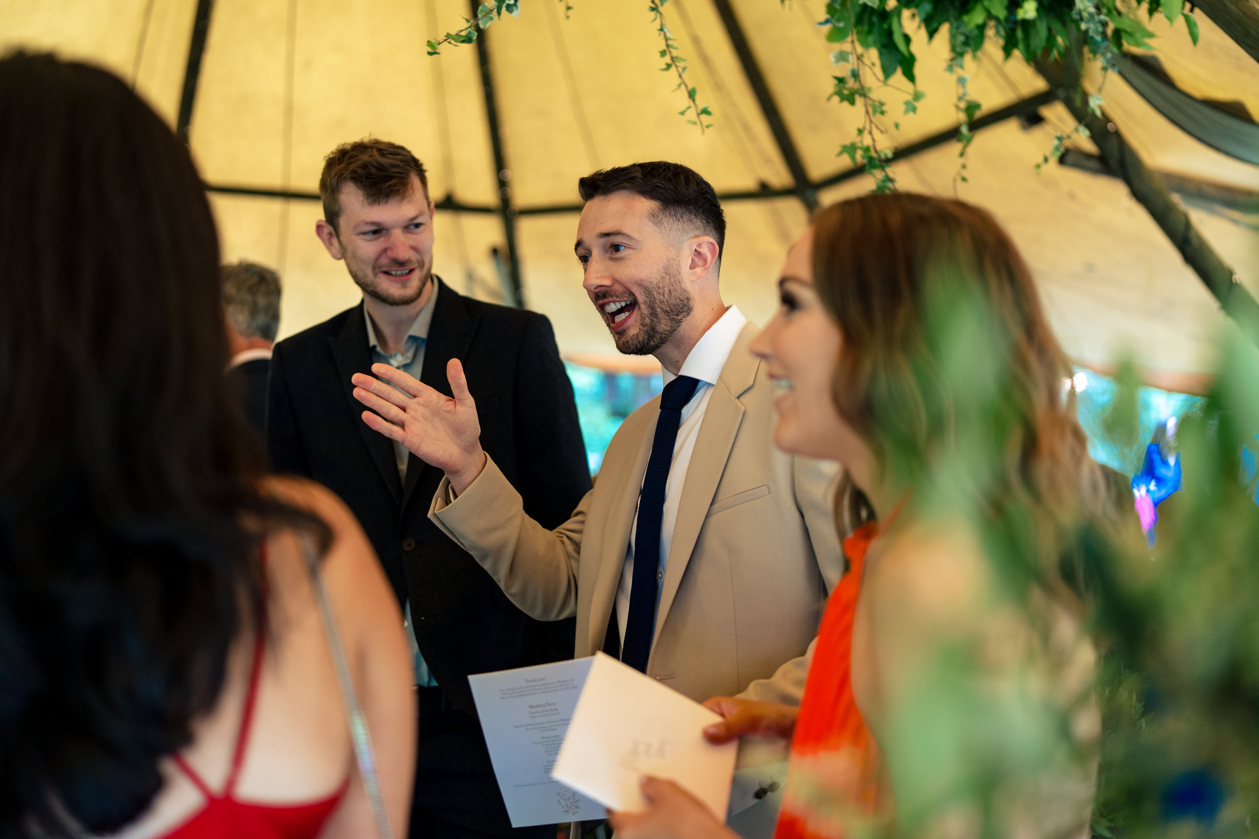 Wedding ceremony at Gisburn Park