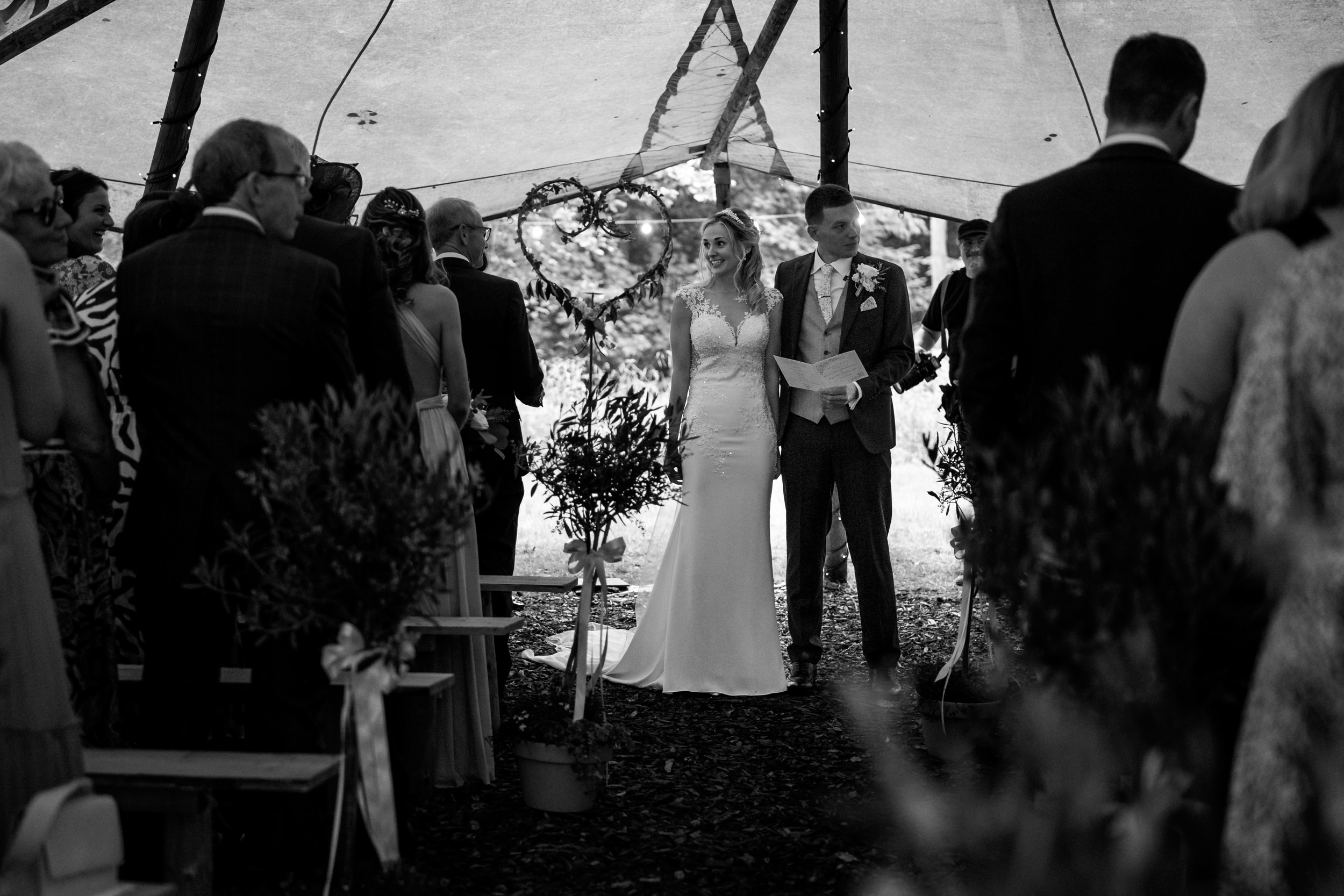 Wedding ceremony at Gisburn Park