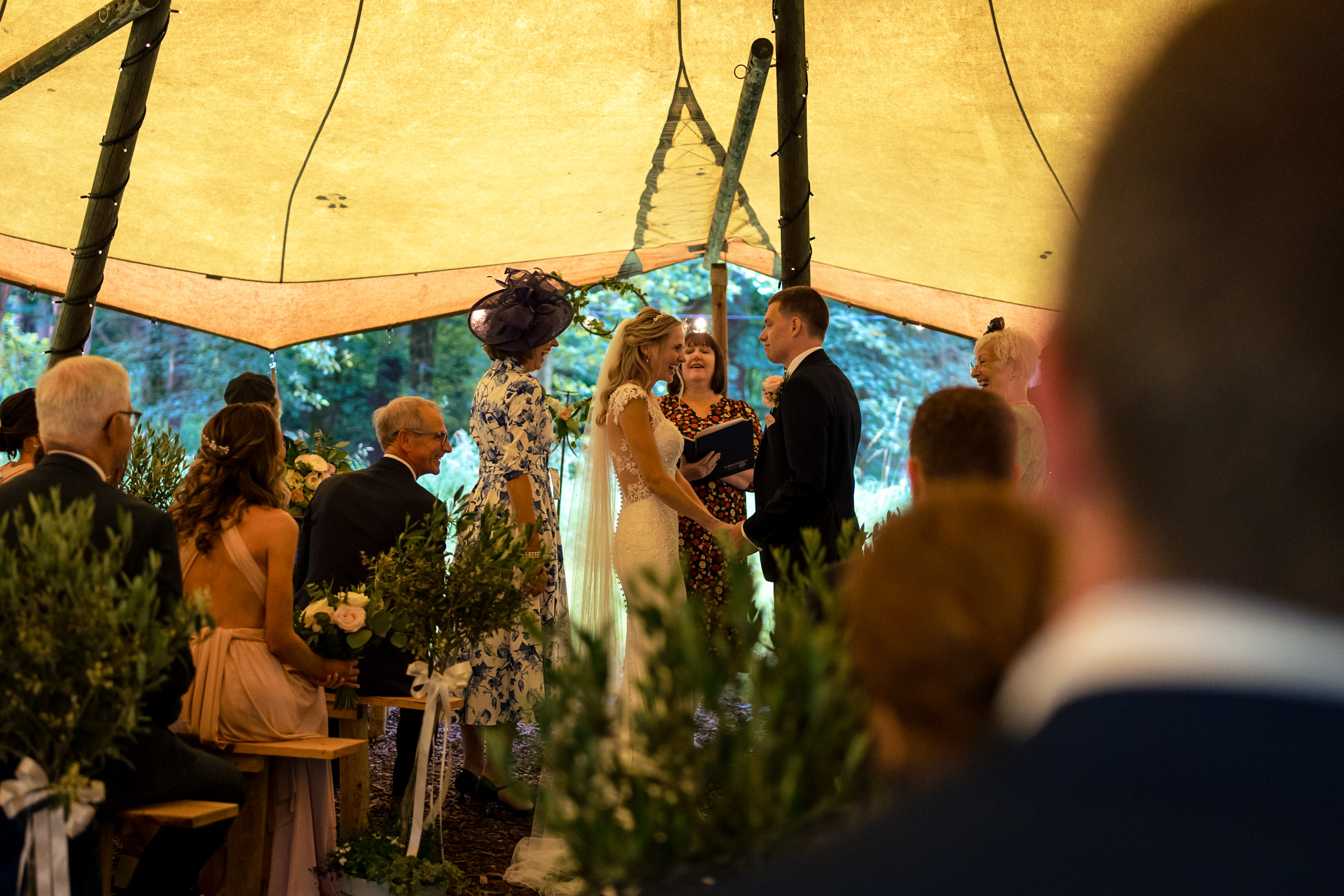 Wedding ceremony at Gisburn Park