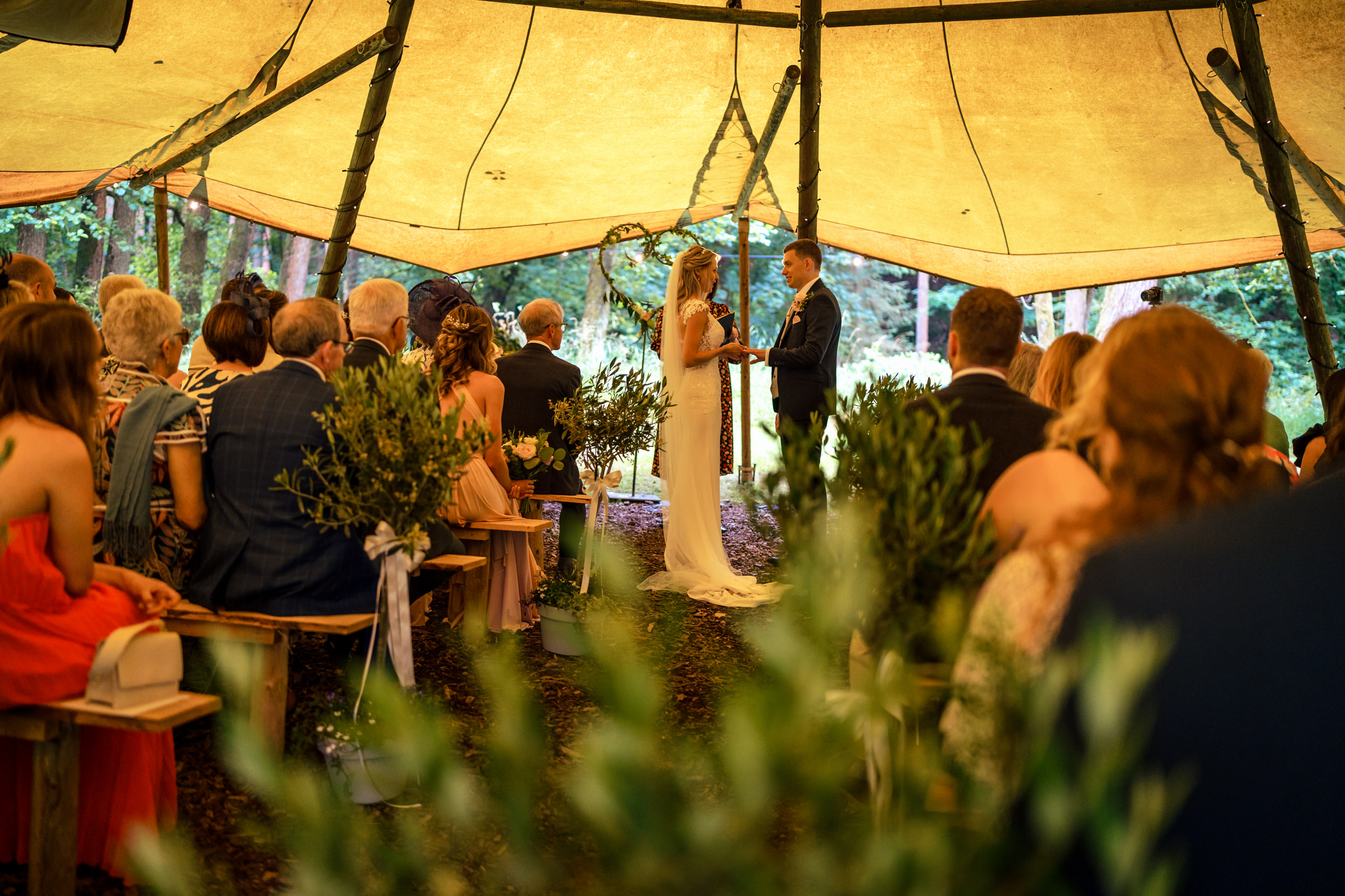 Wedding ceremony at Gisburn Park