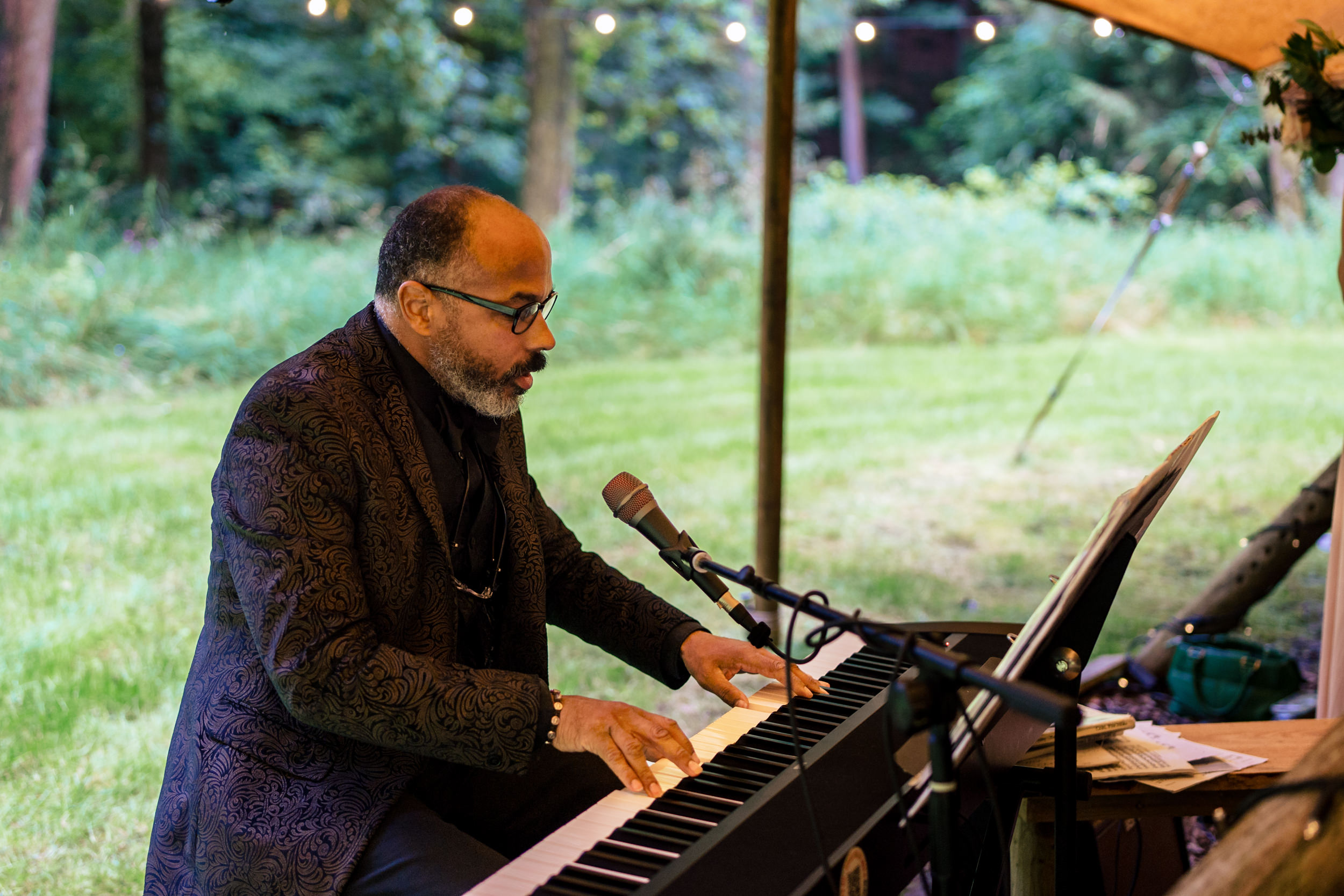 Musician at Gisburn Park