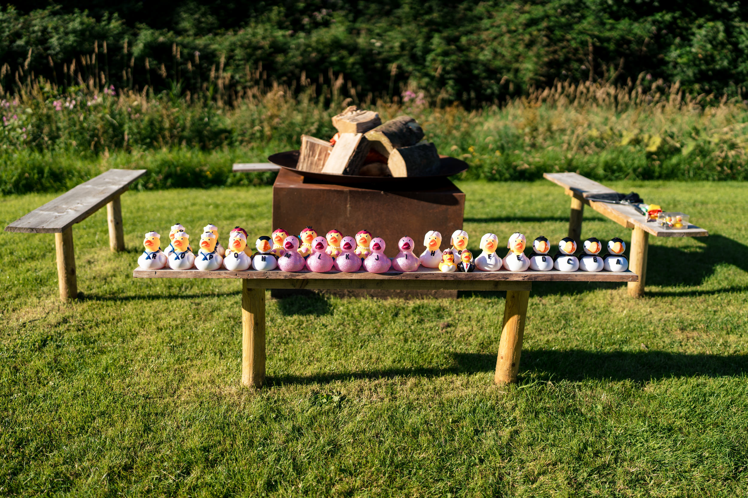Guests at Gisburn Park wedding