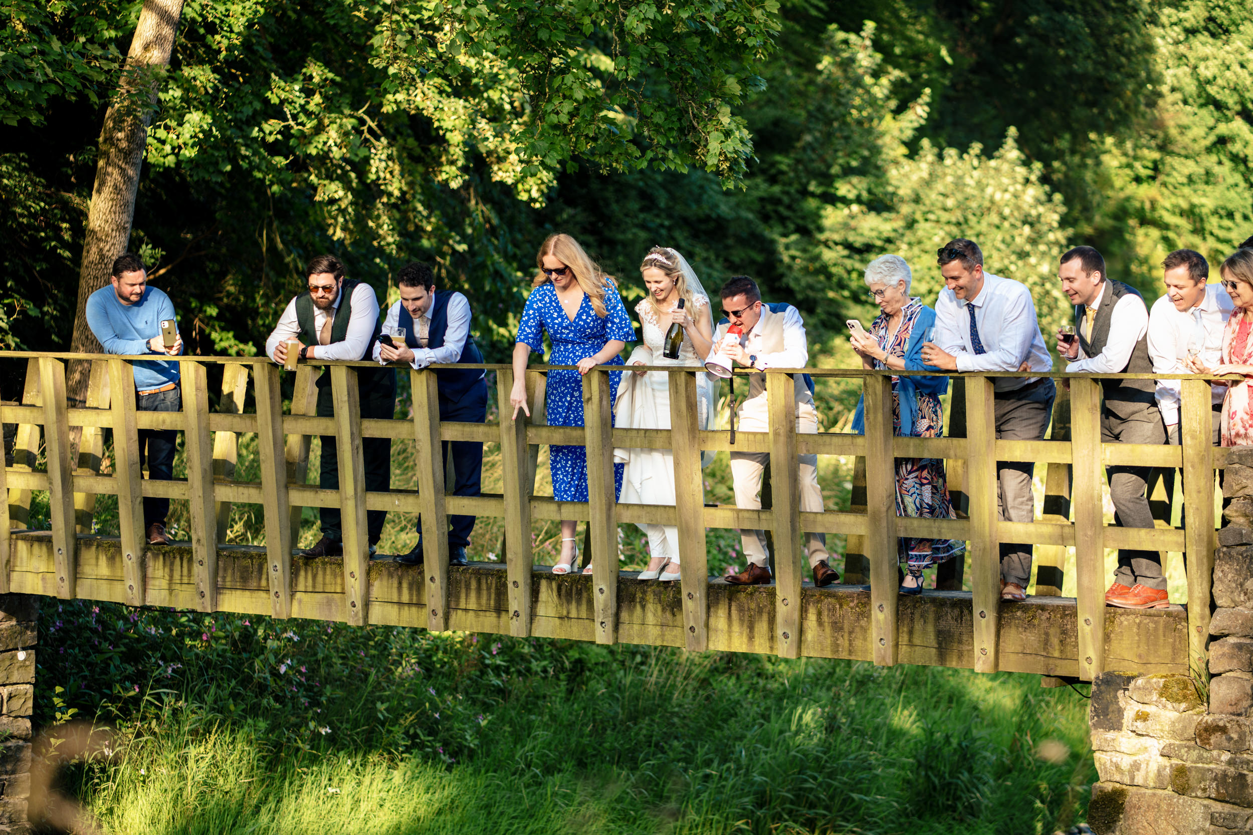 Duck race in the river at Gisburn Park