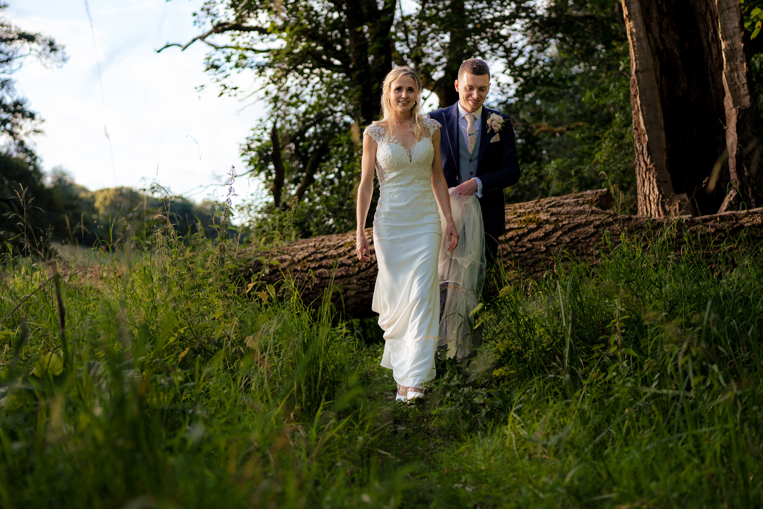 Couple portrait at Gisburn Park