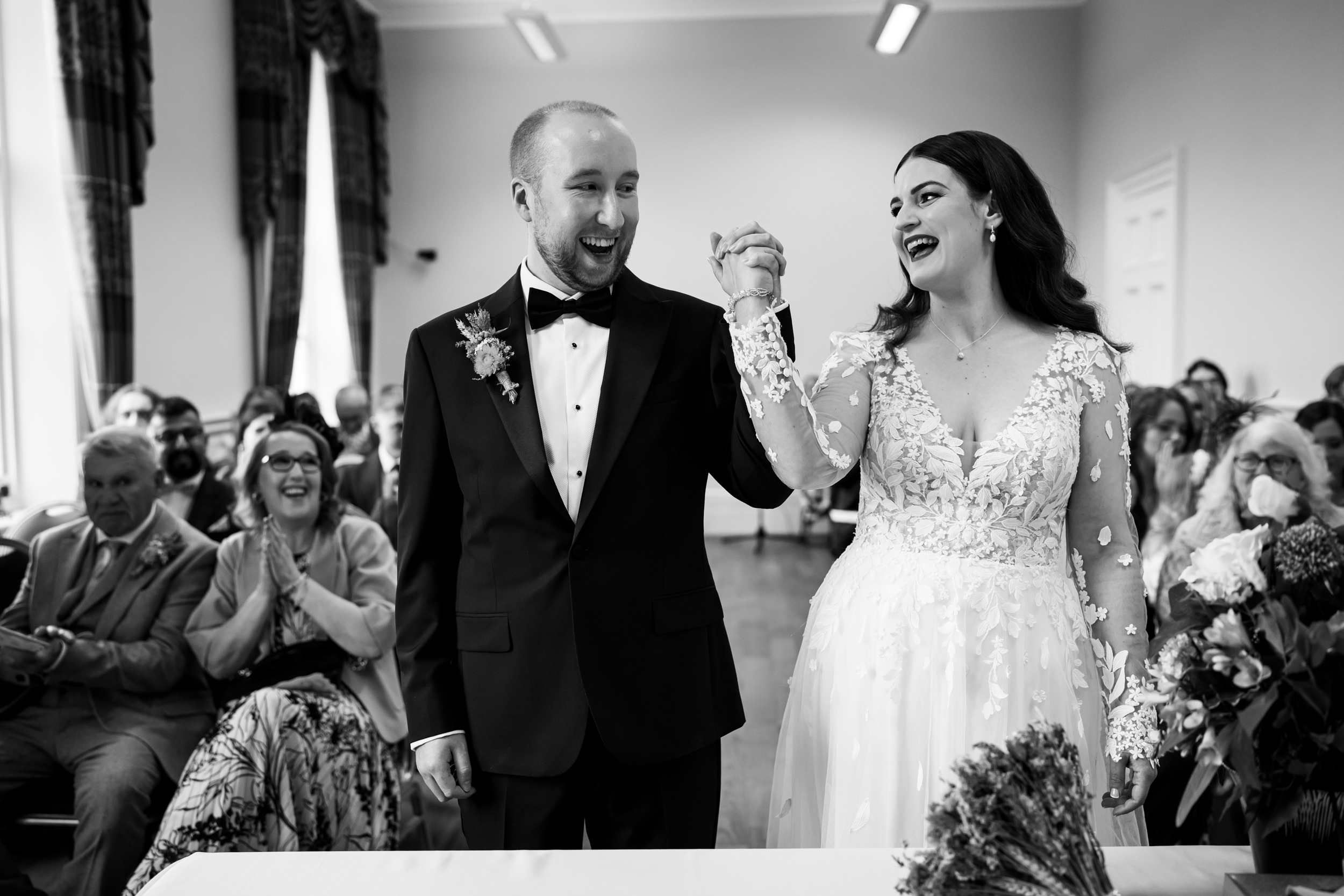 Marriage ceremony at St Georges Hall