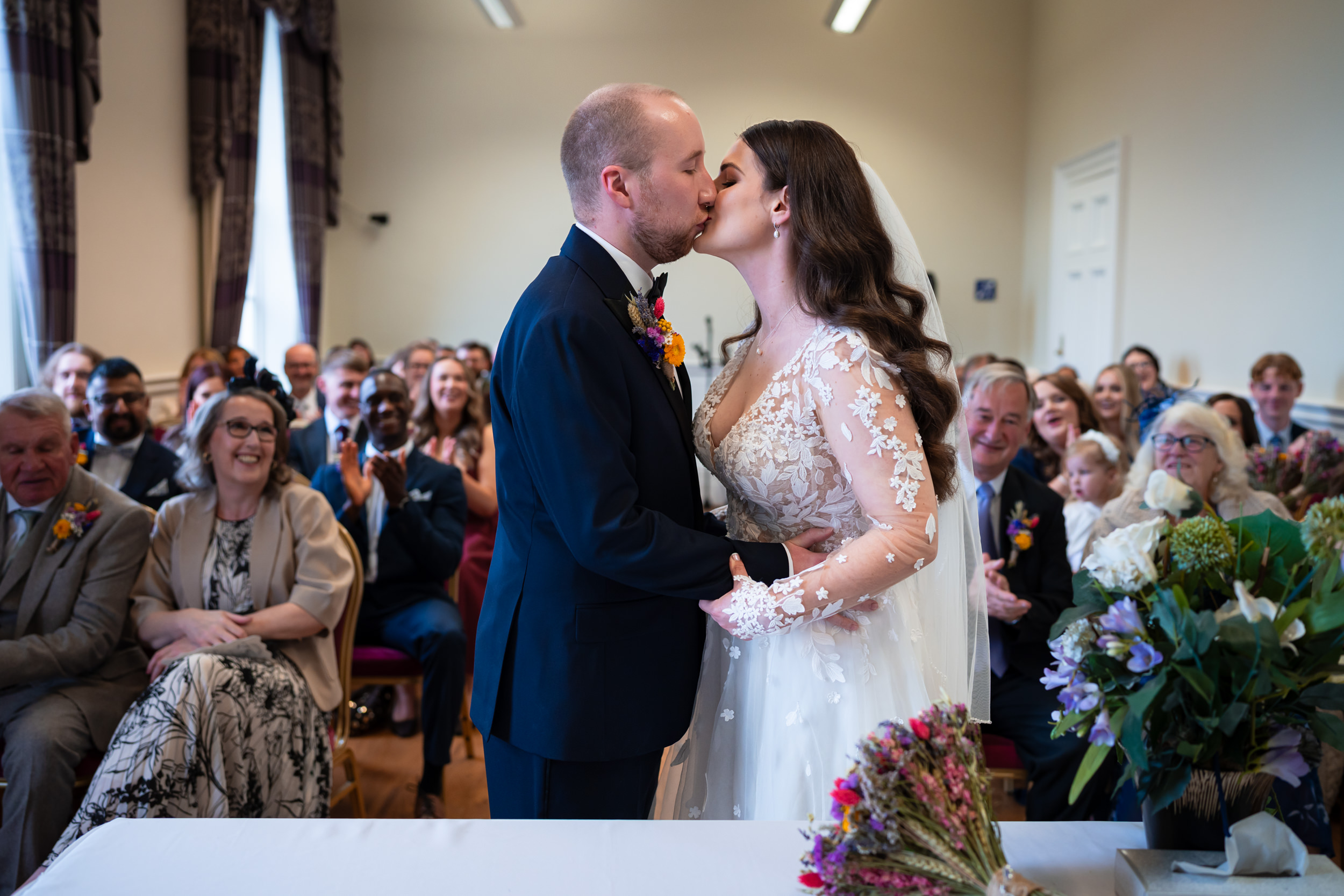The first kiss at St Georges Hall