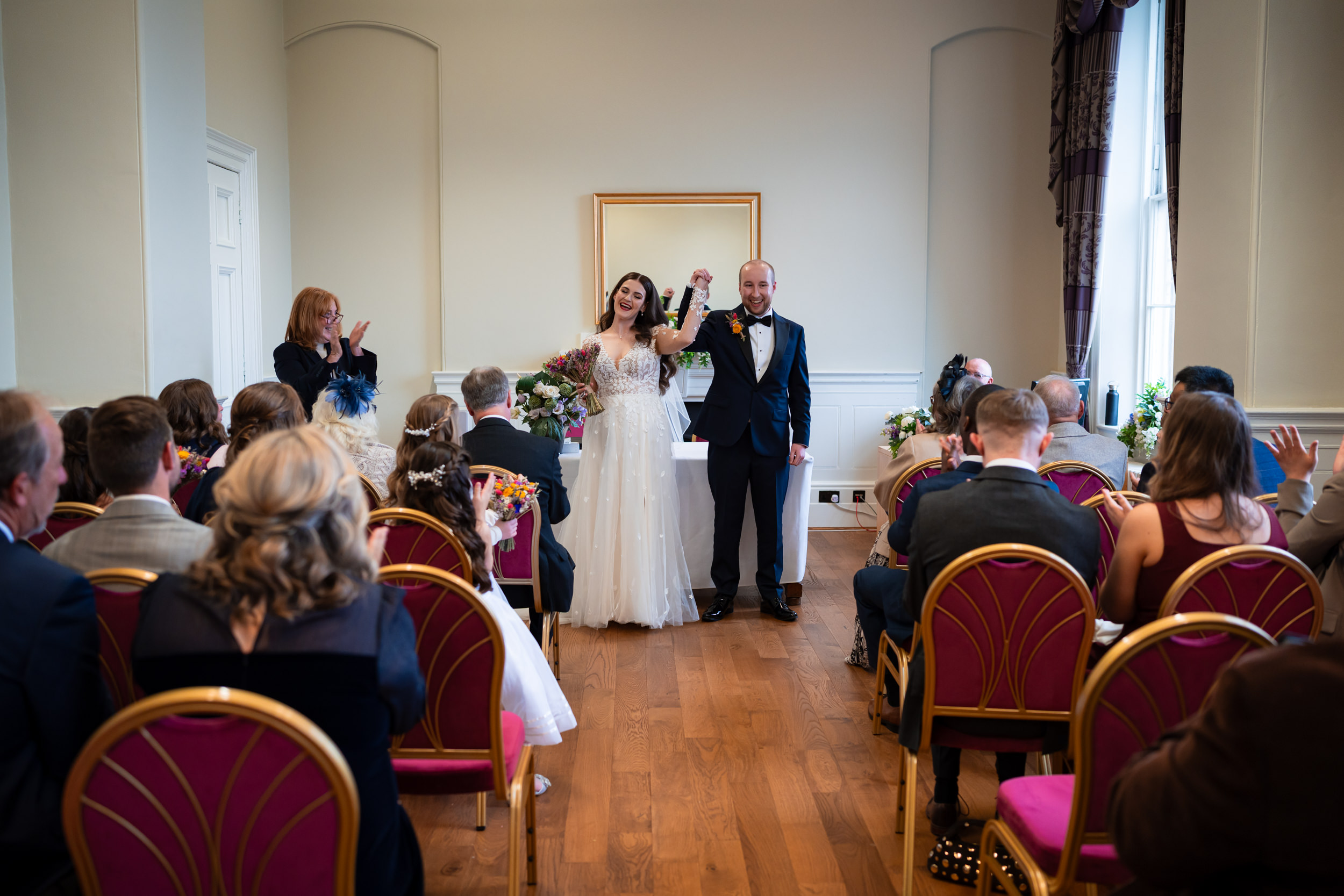 Marriage ceremony at St Georges Hall