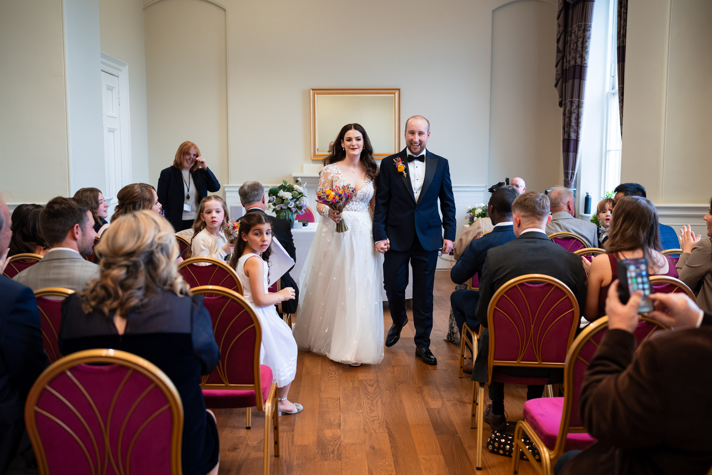 Marriage ceremony at St Georges Hall