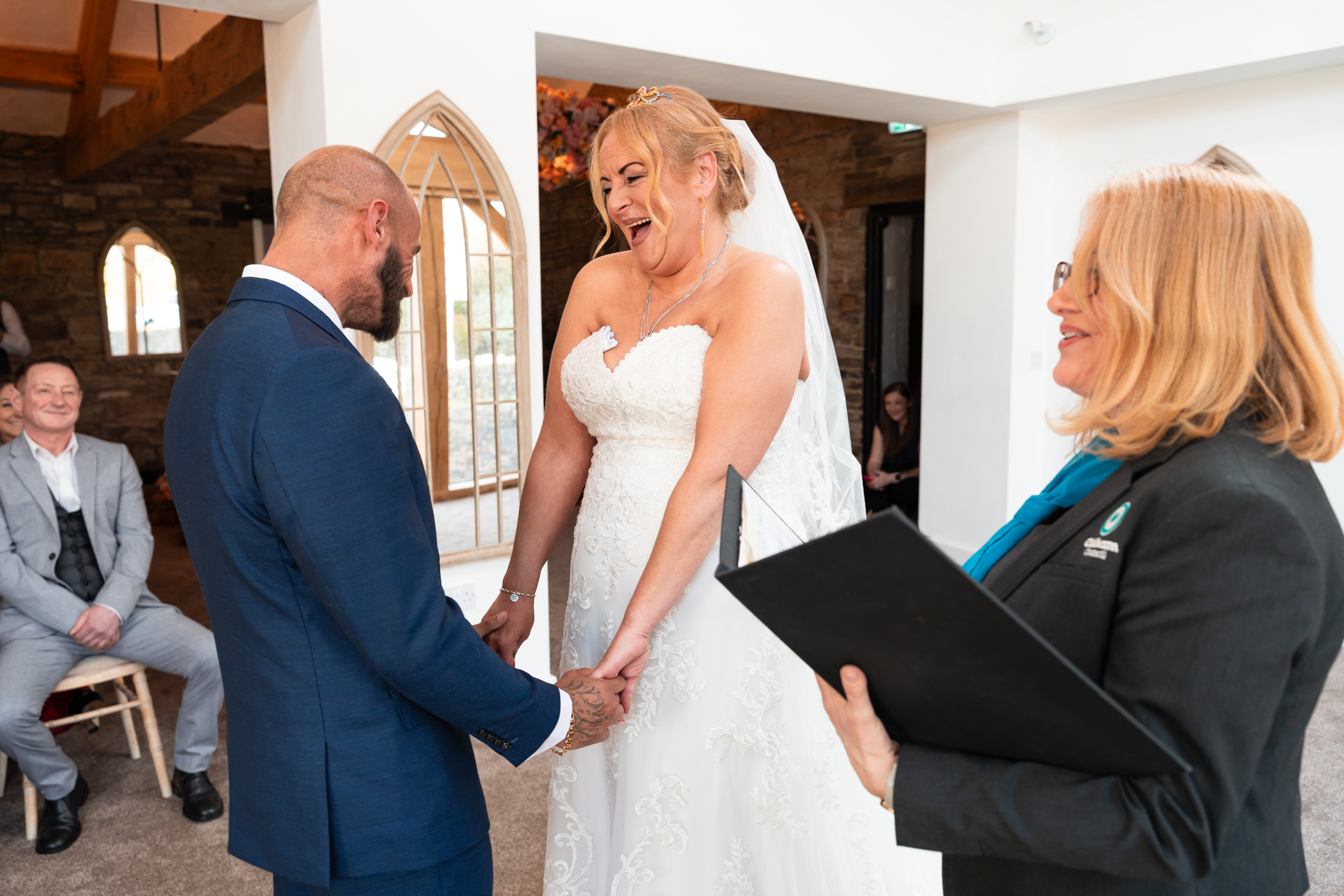 Wedding ceremony at Grain Bar